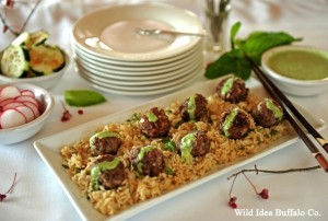 Buffalo Asian Meatballs