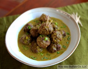 Buffalo Curry Meatballs
